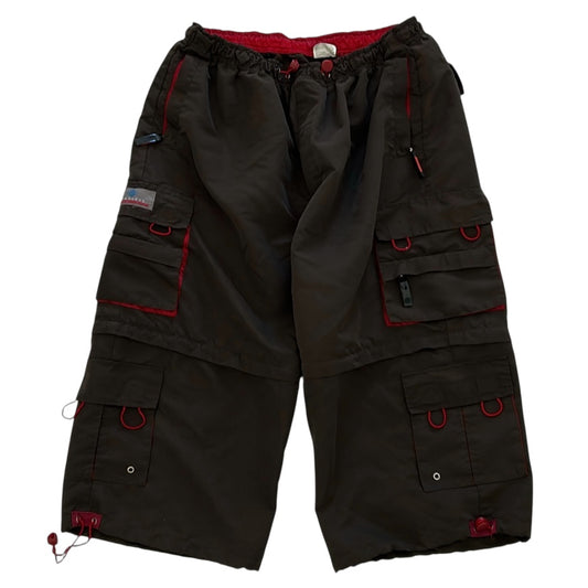 Parachute Cargo Shorts With Adjustable Waist