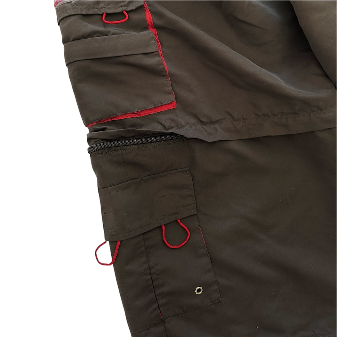 Parachute Cargo Shorts With Adjustable Waist