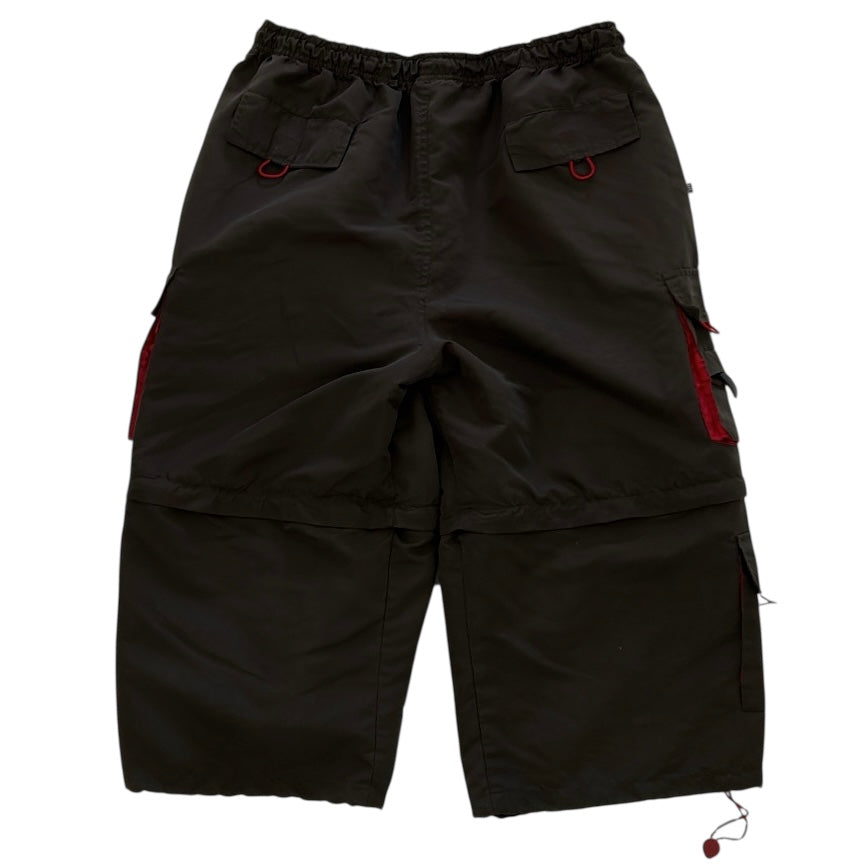 Parachute Cargo Shorts With Adjustable Waist