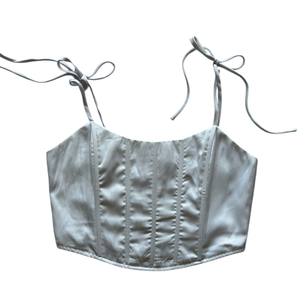 Tie Strap Corset Top (Back zip)