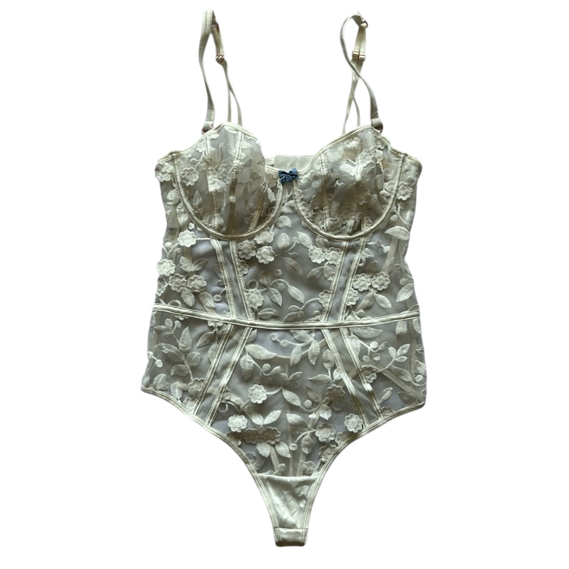 Lace Corset Cami Bodysuit (Adjustable strap)