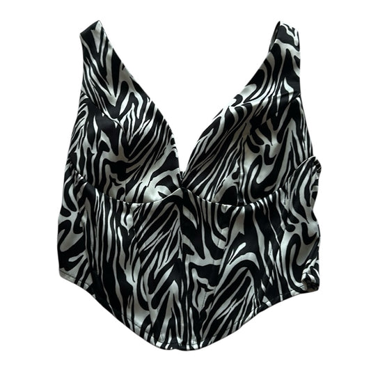 Silk Zebra Corset Top