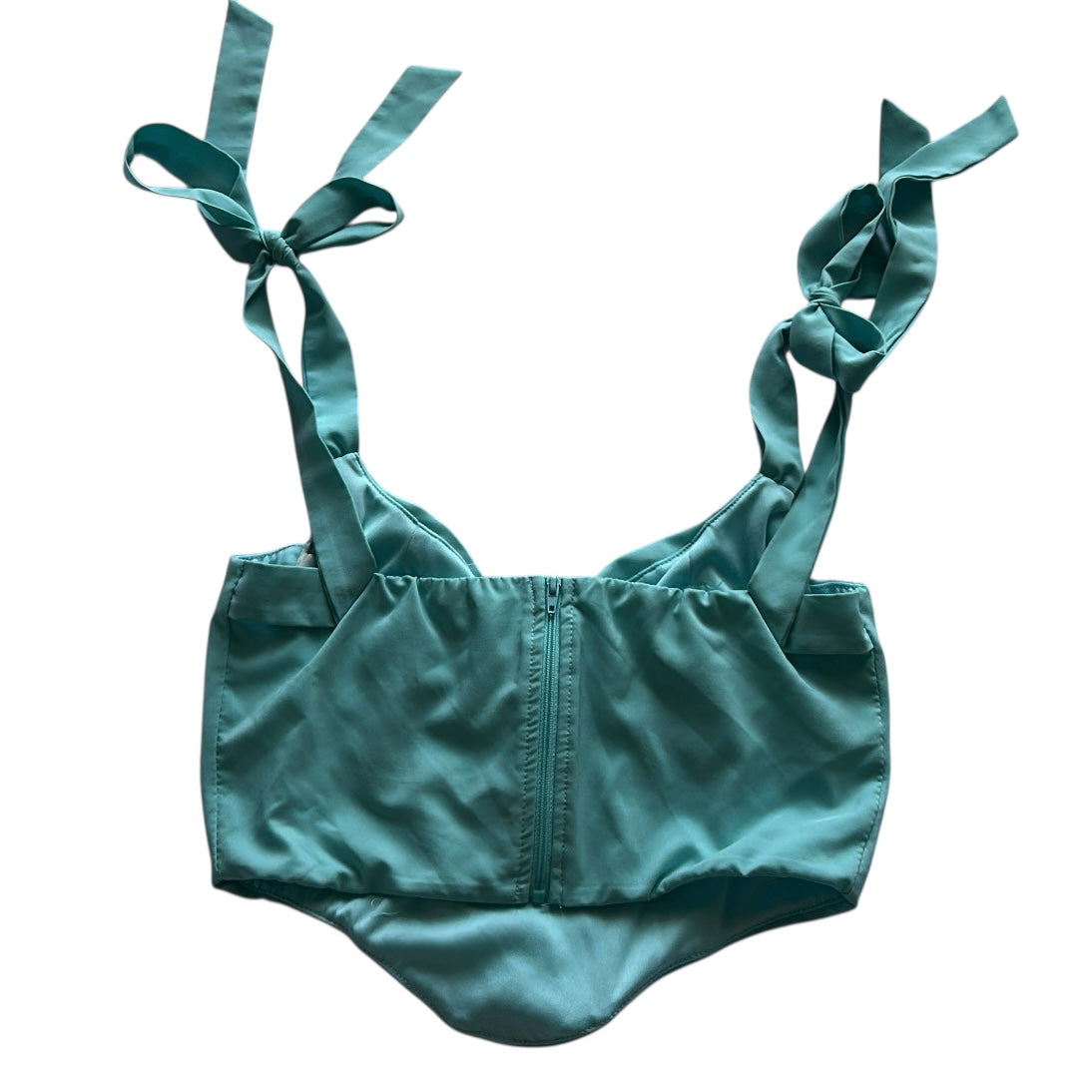 Tie Strap Corset Top (Back Zip)