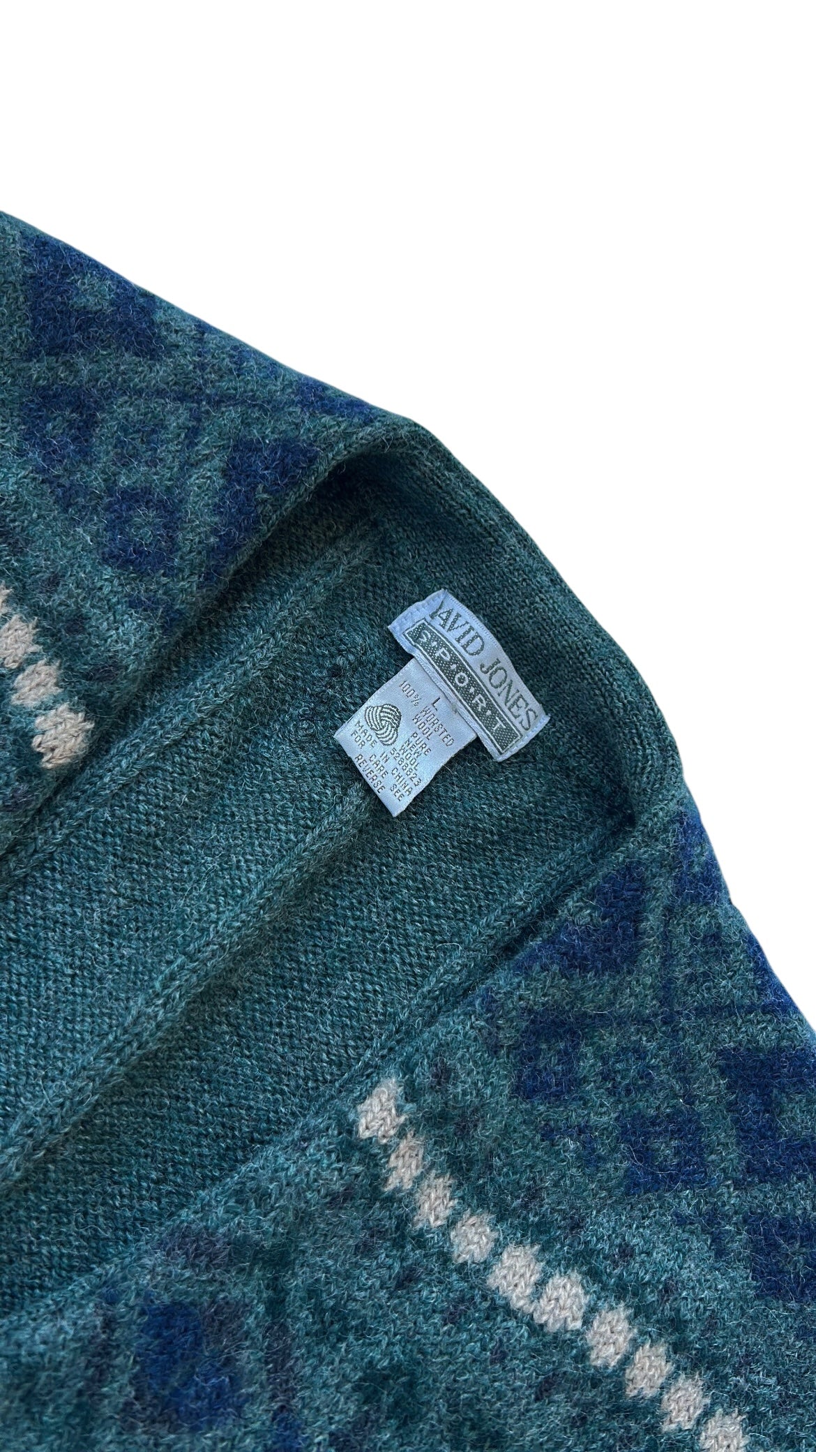 David Jones Button Up 100% Worsted Wool Vest