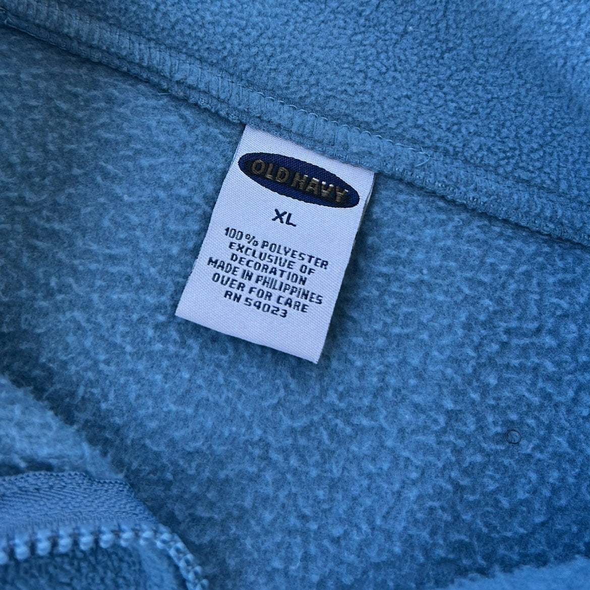 Old Navy Baby Blue 1/4 Zip Adjustable Fleece