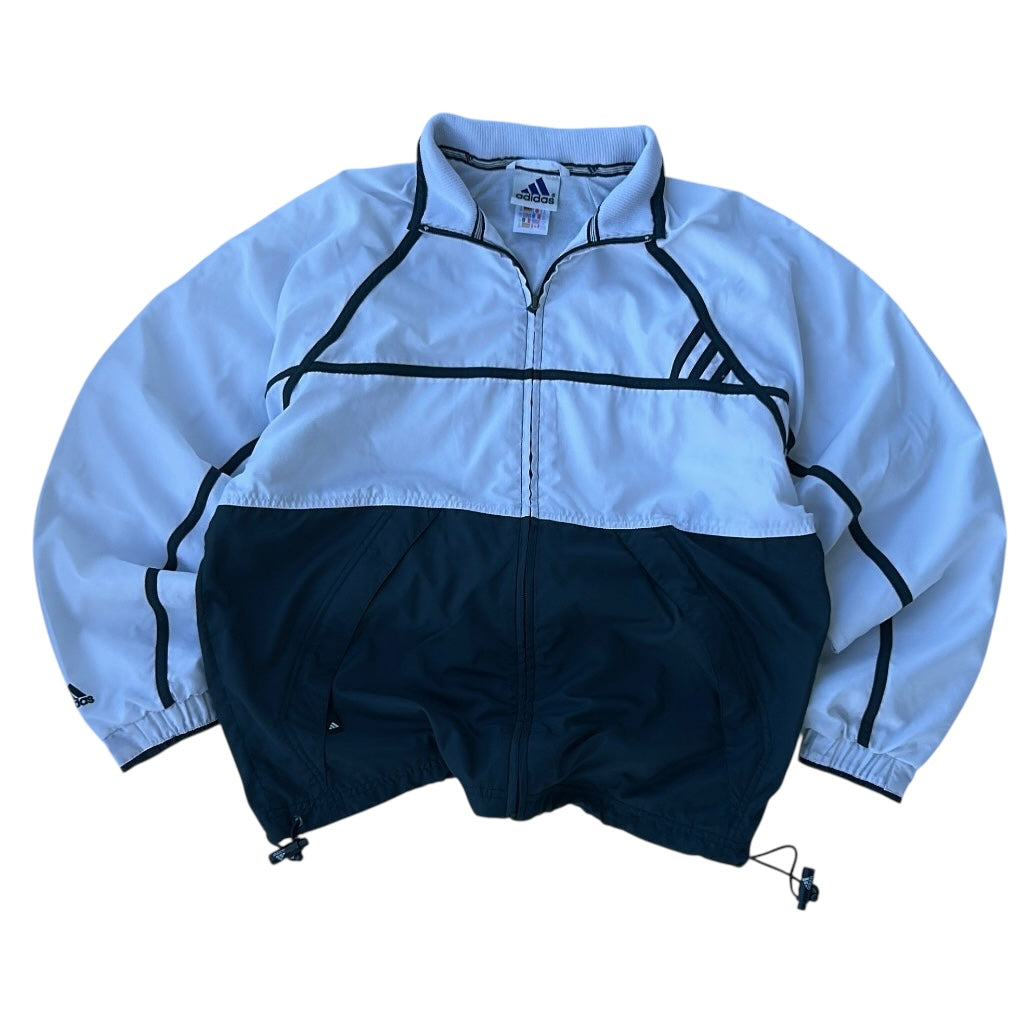 Adidas Forest Green x White Adjusted Shell Zip-Up Jacket