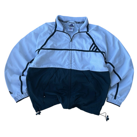 Adidas Forest Green x White Adjusted Shell Zip-Up Jacket