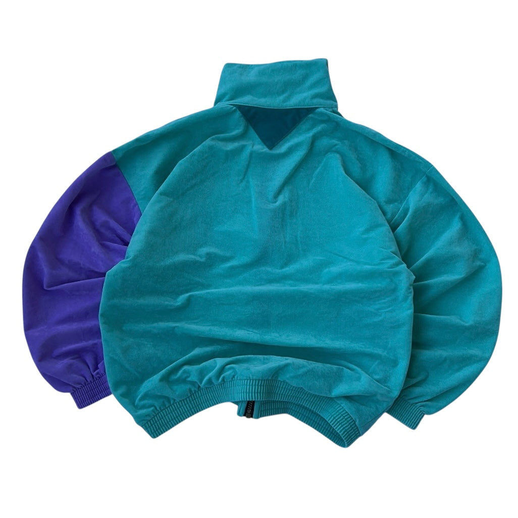 Vintage Vertical Francital Multicoloured Micro Suede Fleece Jacket
