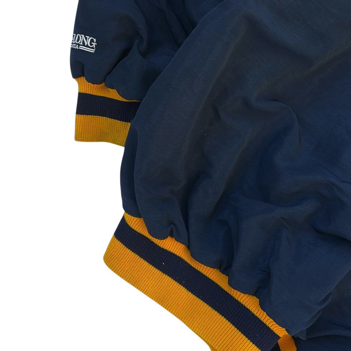 Vintage Navy & Yellow Varsity Bomber Jacket