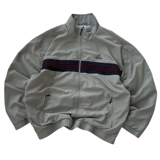 90s Adidas Embroidery Logo Red Line Shell Jacket