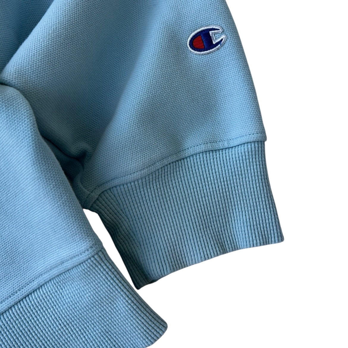 champion Cropped Baby Blue Cropped Sweatshirt