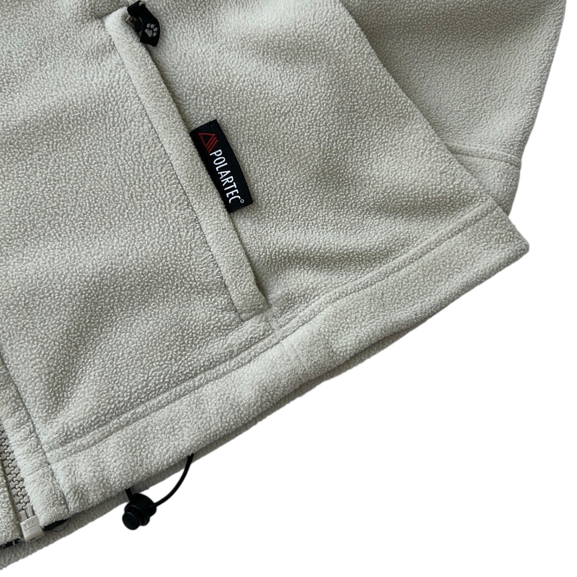 Jack wholfskin Embroidery logo full zip adjustable fleece jacket