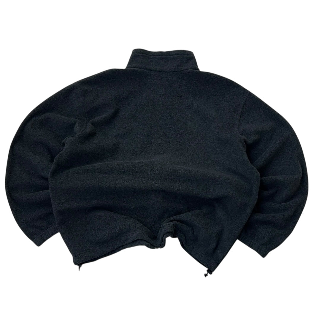 Columbia embroidered logo graphic dark grey adjustable full zip fleece