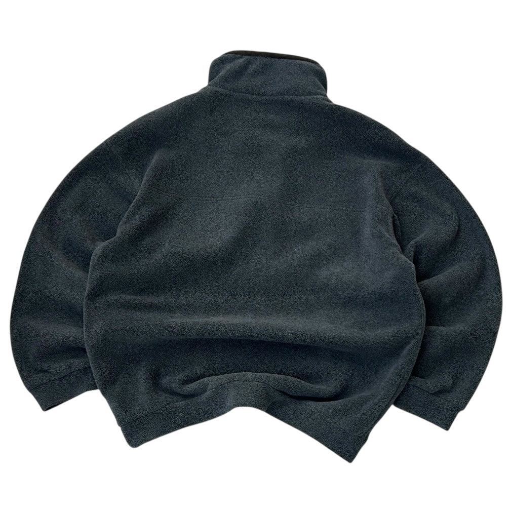vintage SLAM 1/4 Button Up Grey Fleece