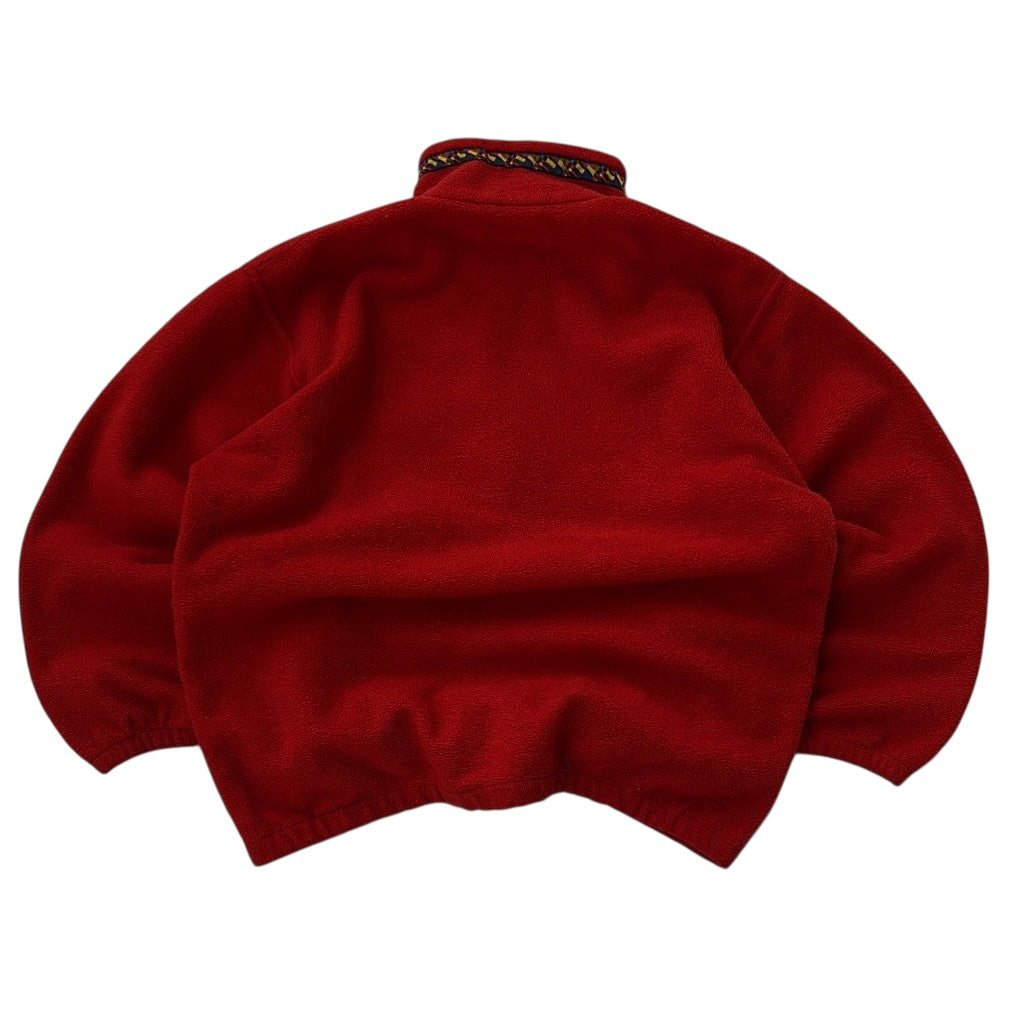 Vintage Grande Crimpe Red 1/4 Zip Retro Fleece
