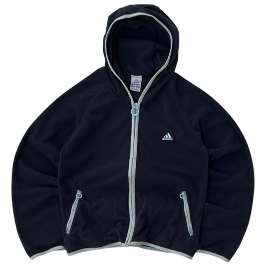 Adidas Navy x Baby blue Hooded Fleece Jacket