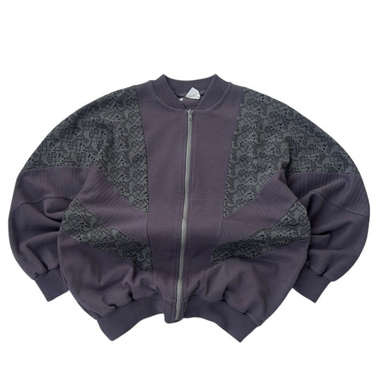 Vintage Pattern Purple Full Zip Jacket