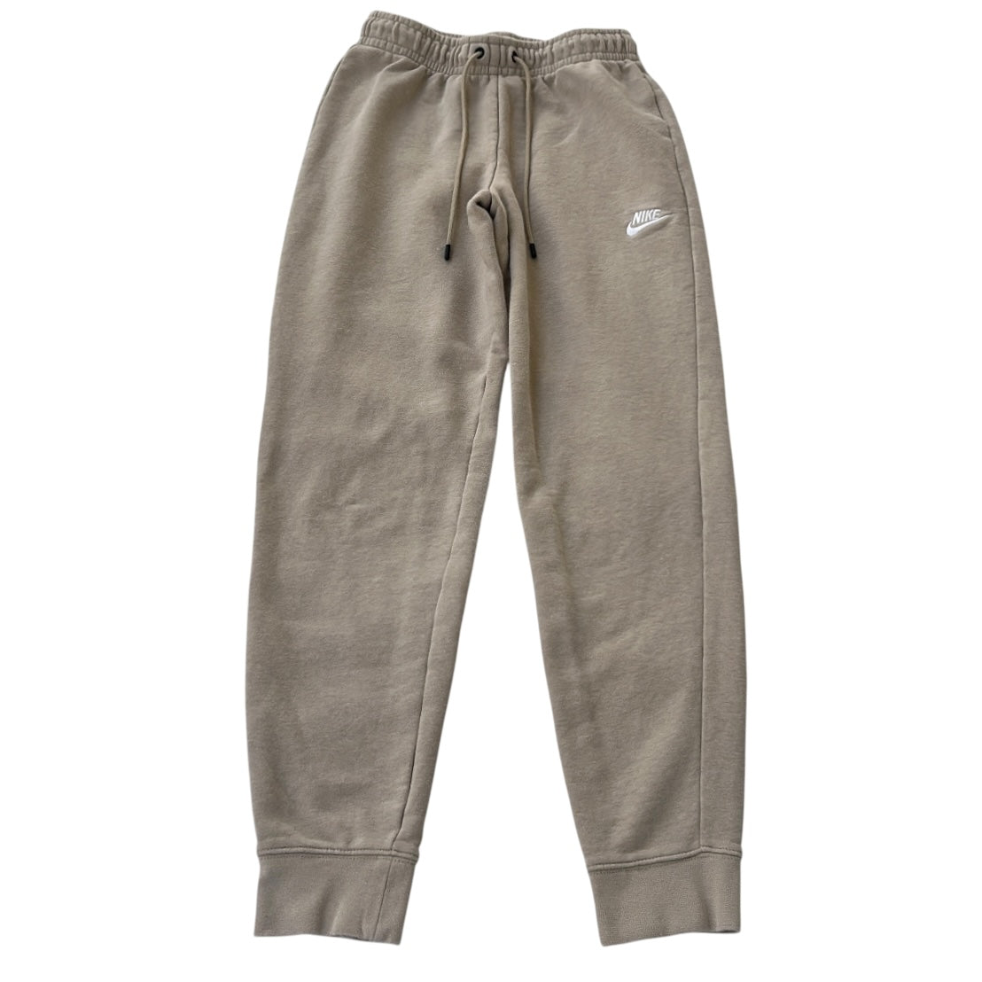 Nike embroidery logo Beige Adjustable Joggers