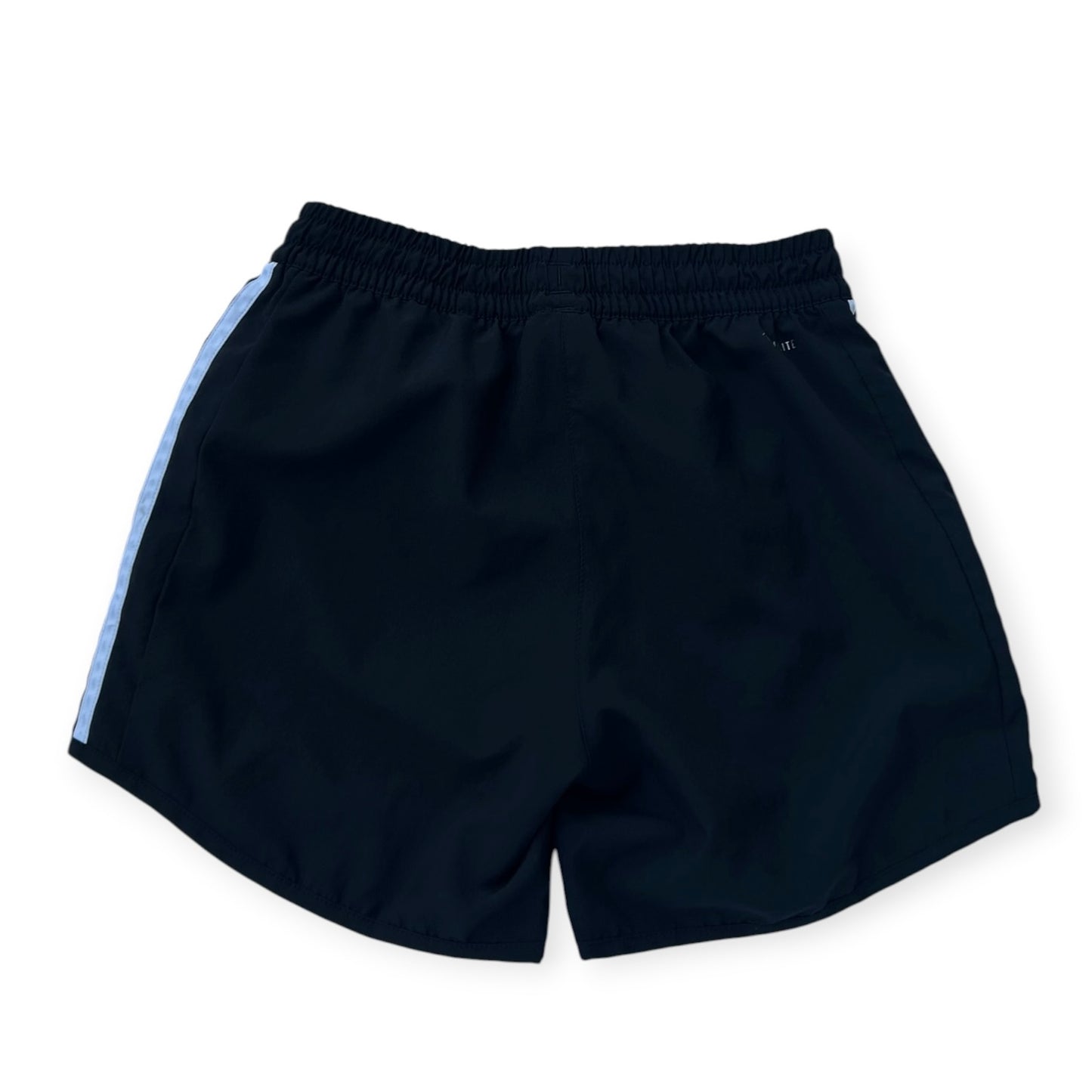 Adidas three stripe black booty shorts (adjustable waist)