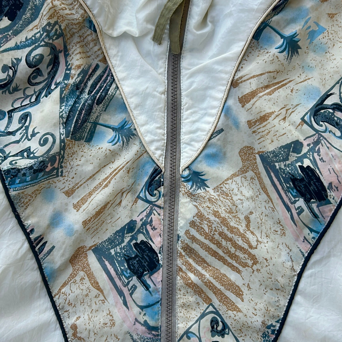 East West Full Zip patterned vintage shell jacket