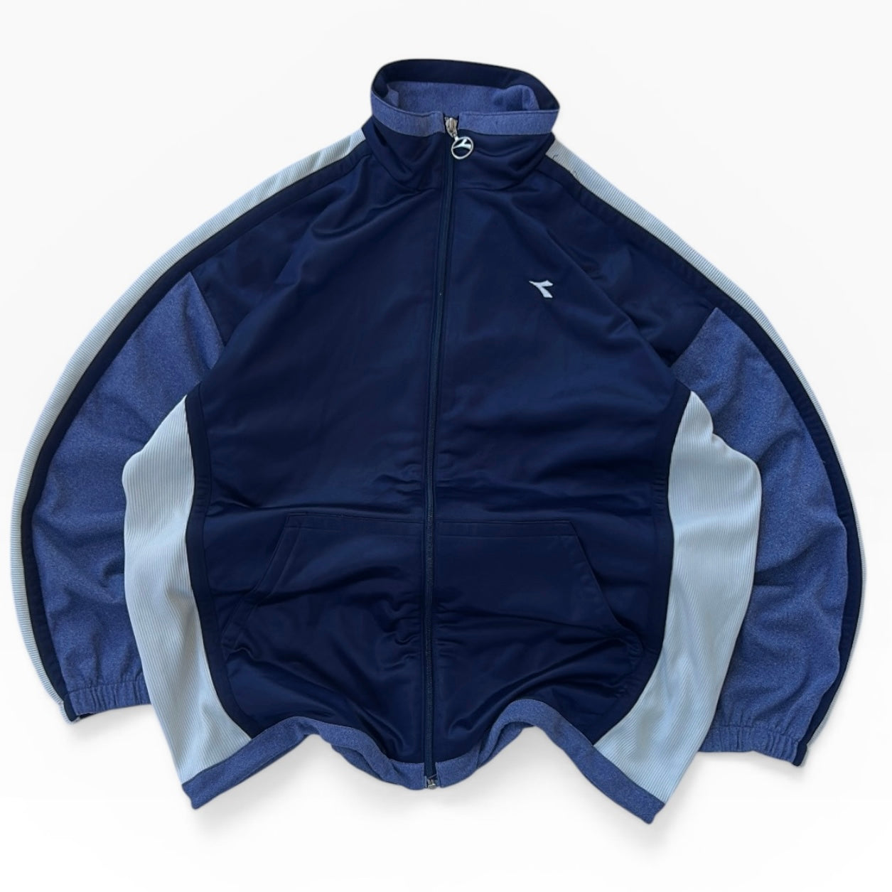 Diadora navy x purple gull zip track jacket