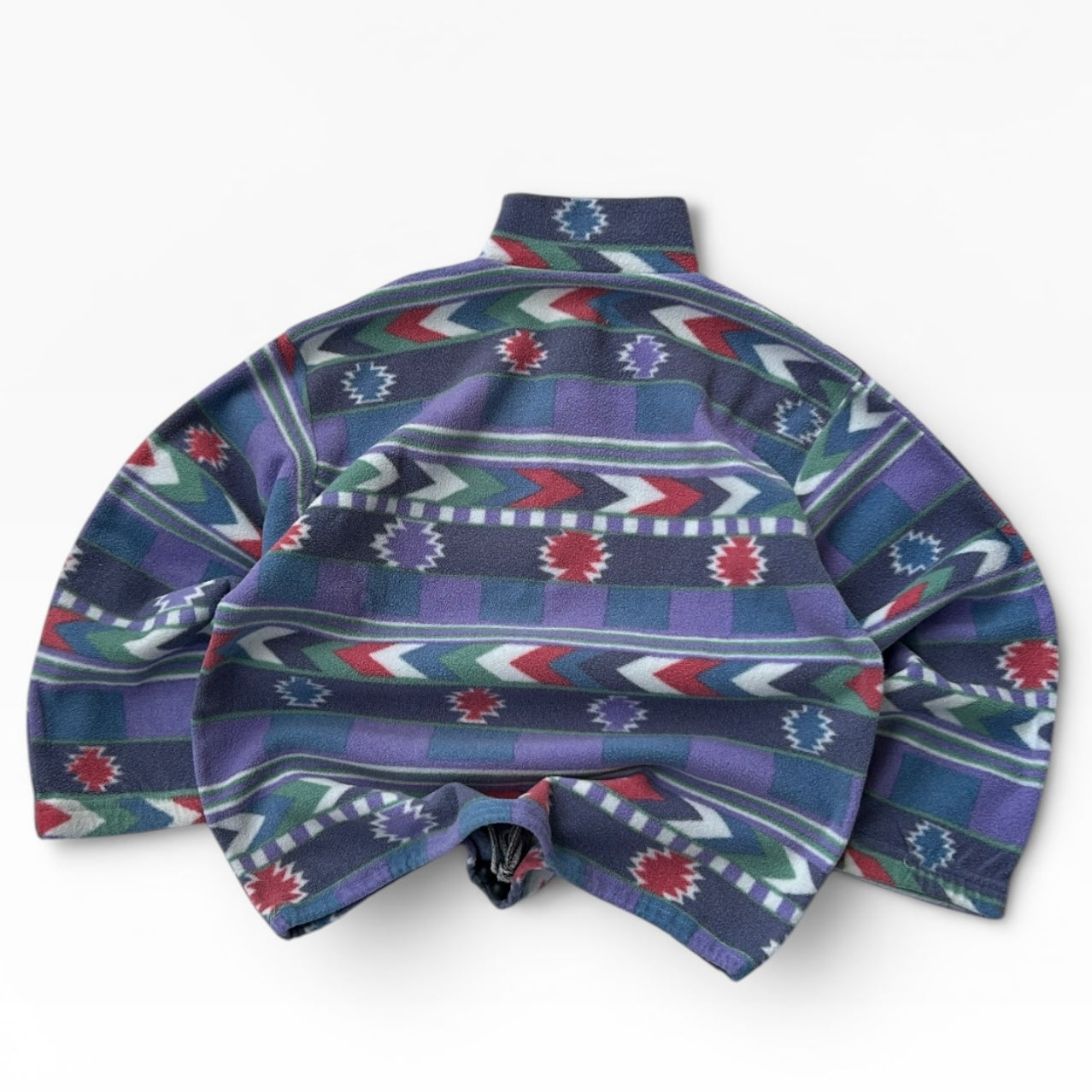 Retro 80’s 1/4 Zip colourfull fleece Adjustable