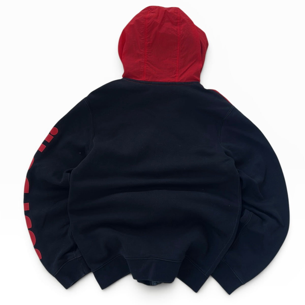 Nike black x red hooded jacket