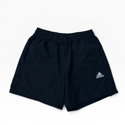 Adidas black track adjustable shorts