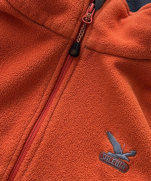 Salewa oragne hiking fleece jacket