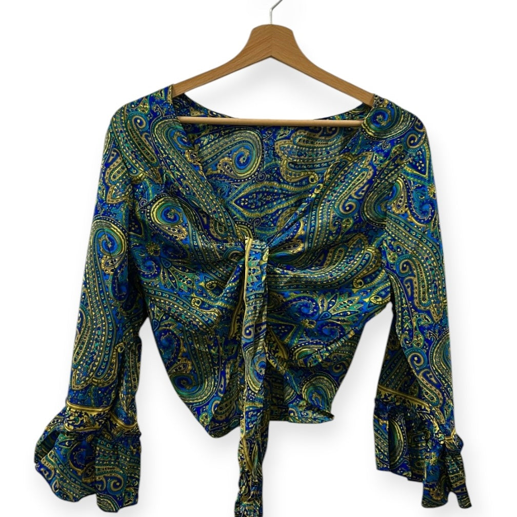 Dead stock retro coloublock tie top