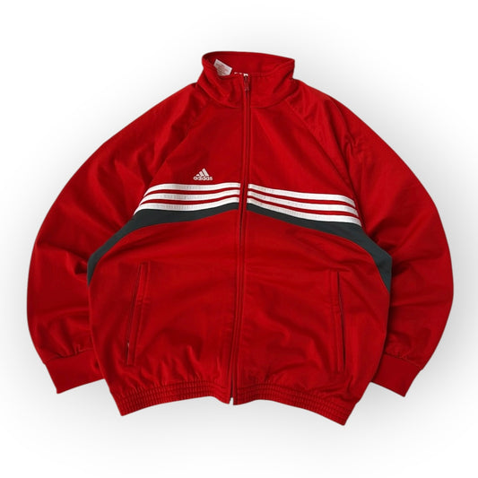 90’s Adidas red track jacket