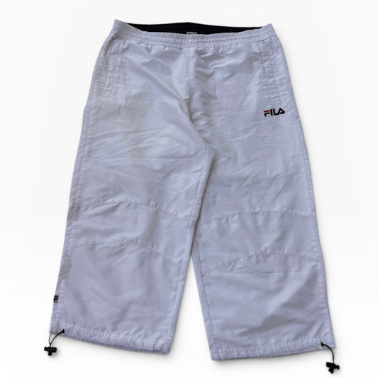 Fila white capri track pants