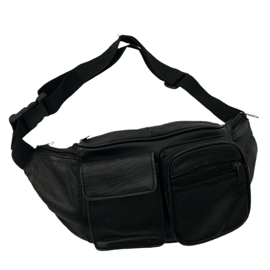 Vintage Leather Banana Bag