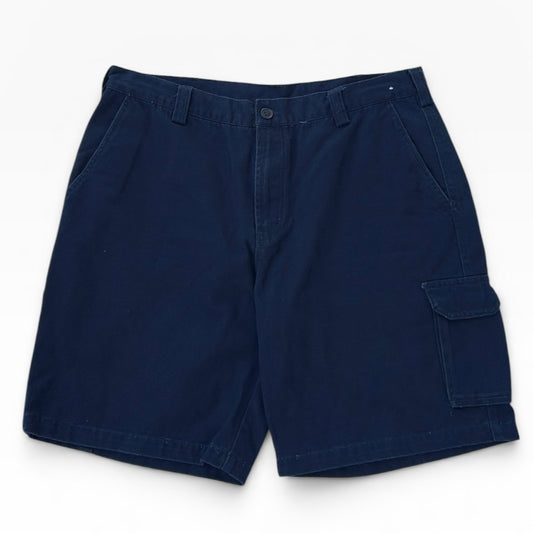 Navy cargo bermuda shorts
