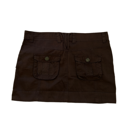 Chocolate Brown Pimkie Cargo Style Mini Skirt