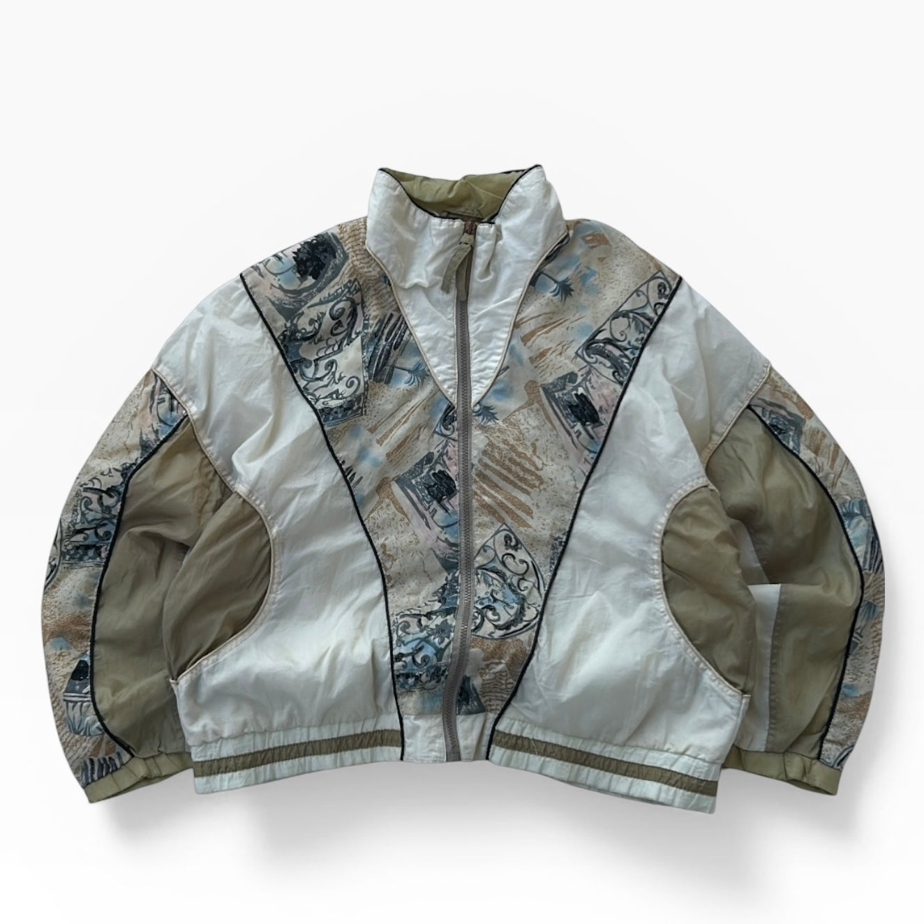 East West Full Zip patterned vintage shell jacket