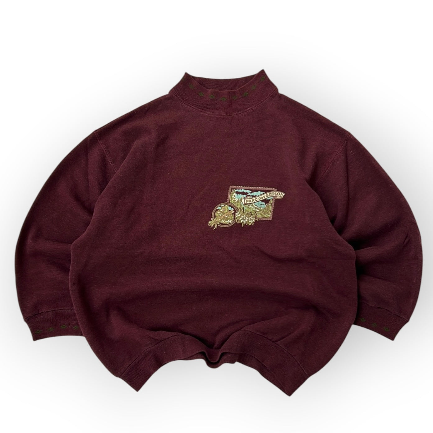 Vintage burgundy graphic sweatshirt