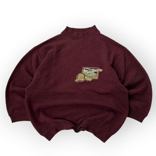 Vintage burgundy graphic sweatshirt