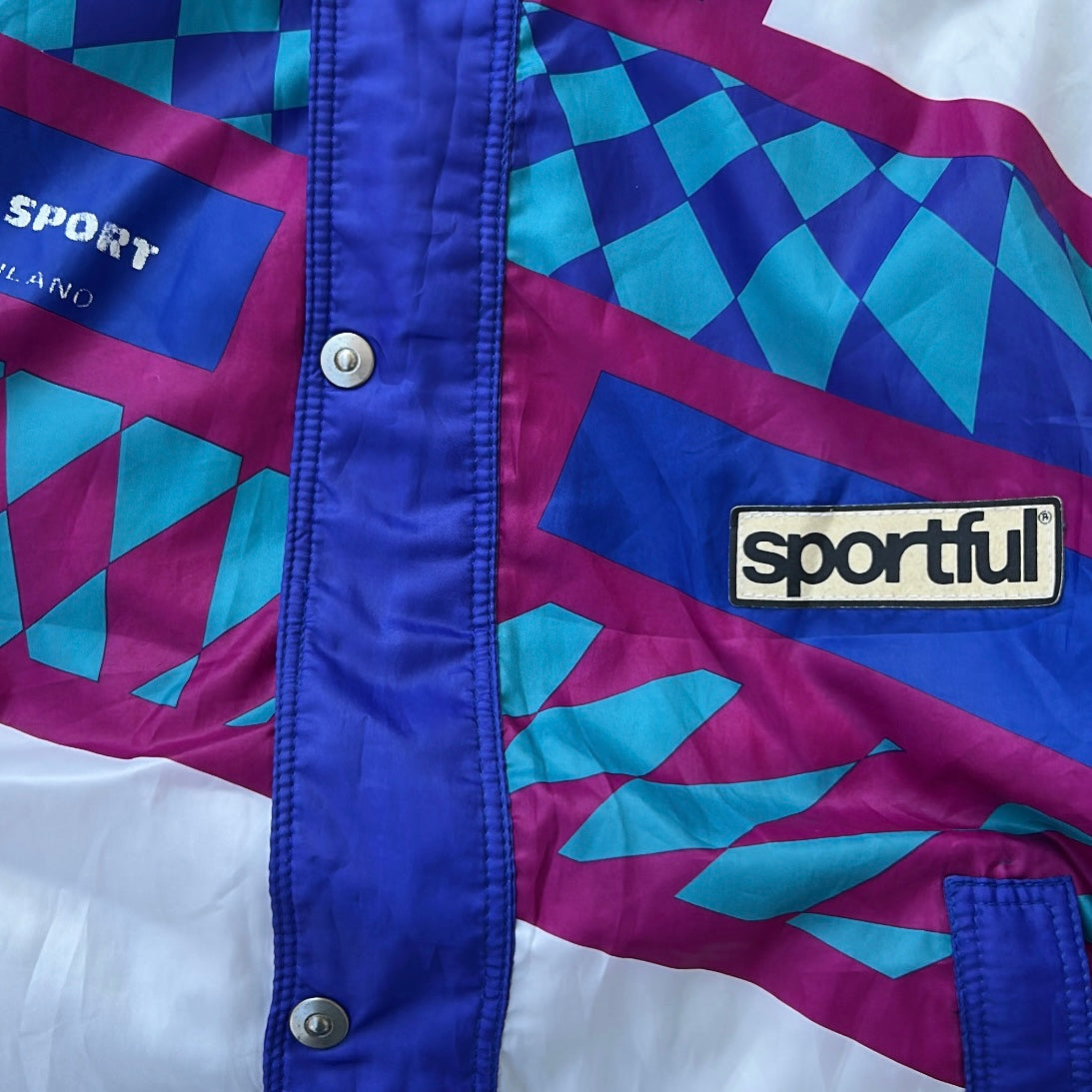 Sportfull Vintage Shell Patterned zip up & button up jacket