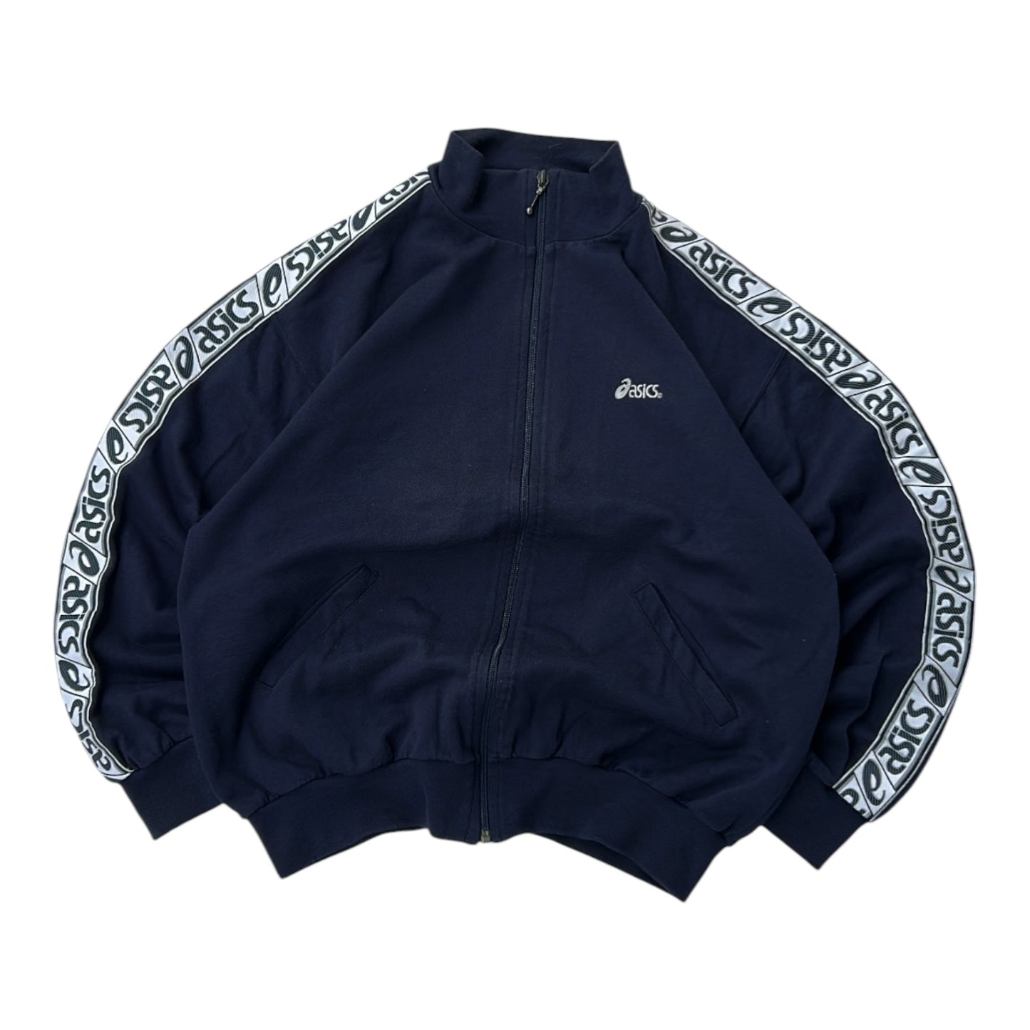 Asics navy side graphics jacket