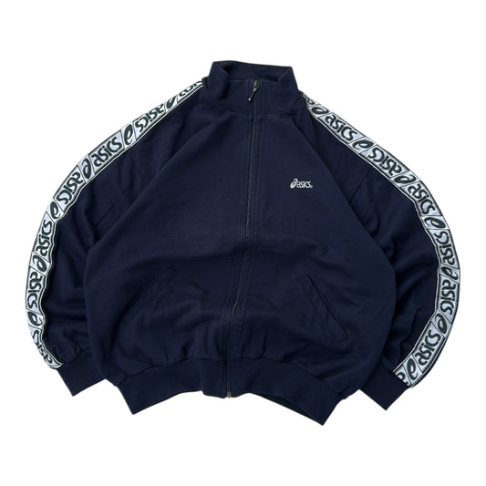 Asics navy side graphics jacket