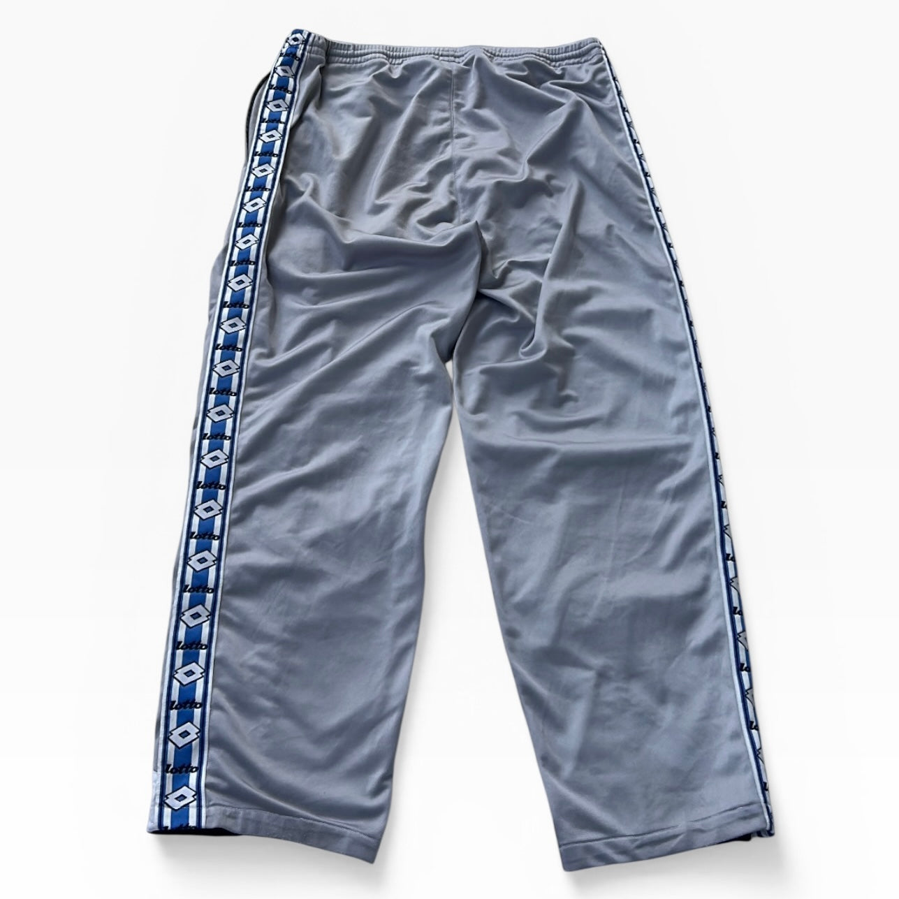 Lotto Grey x navy shell wide leg adjustable track pants
