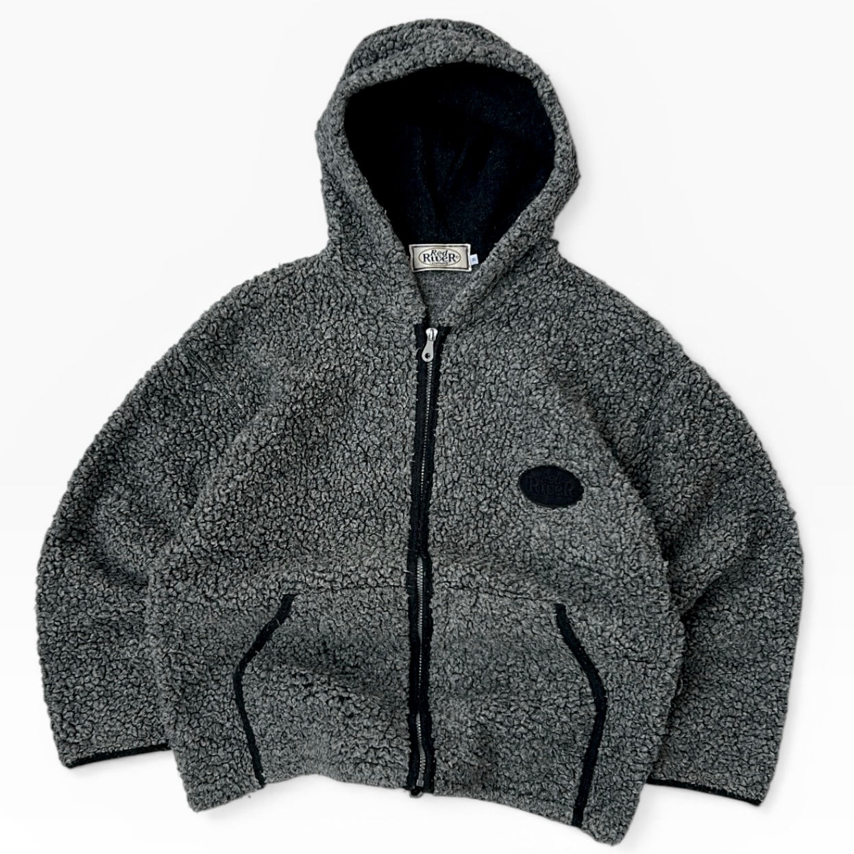 Red river fuzzy hooded adjustable fleece