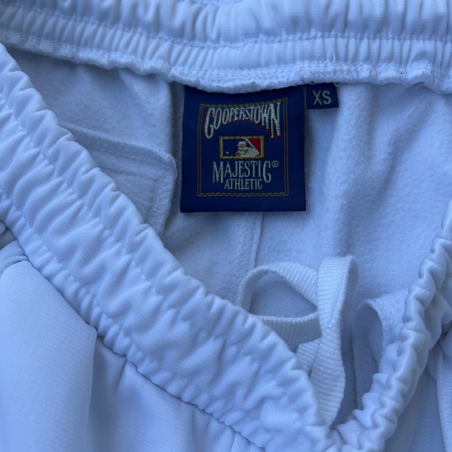 Cooperstown LA white track shorts (Adjustable waist)