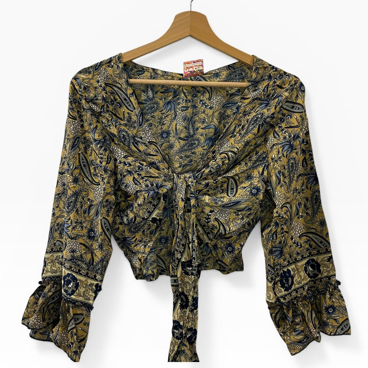 Dead stock retro coloublock tie top