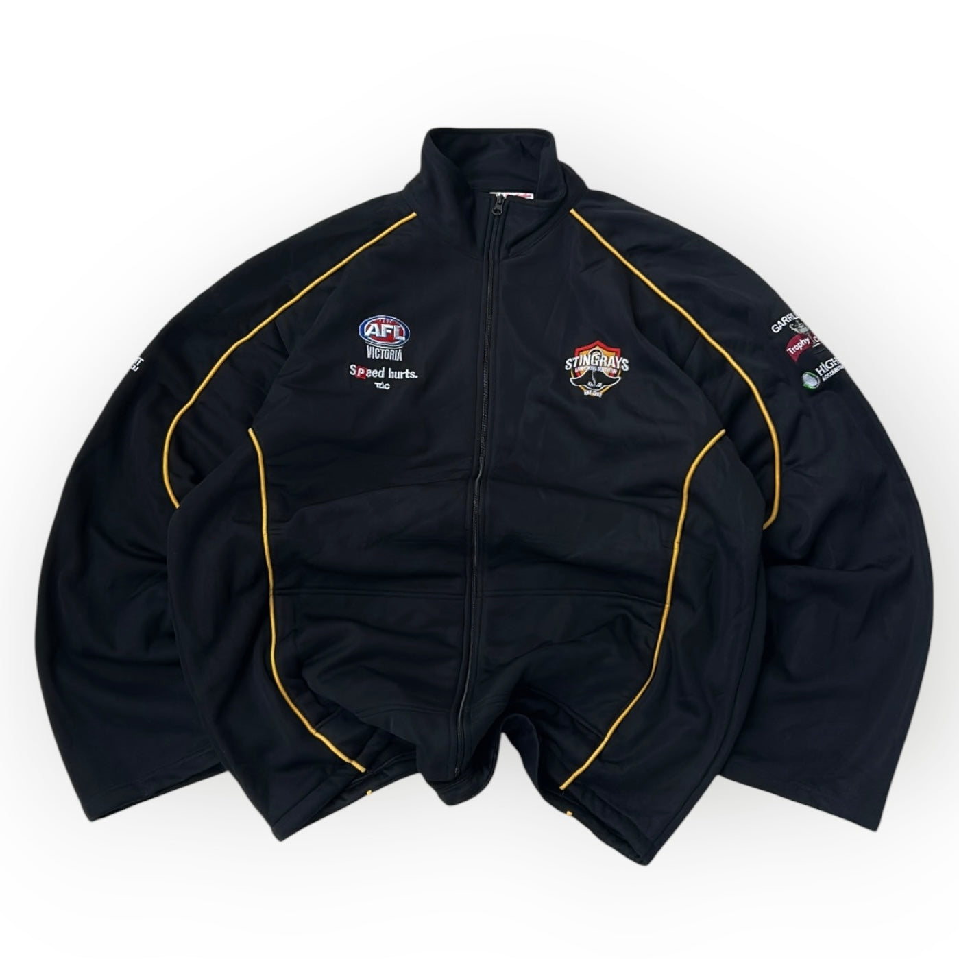 Patched full zip jacket
