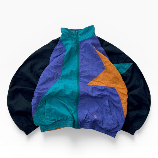 Vintage Colourfull Full zip shell jacket