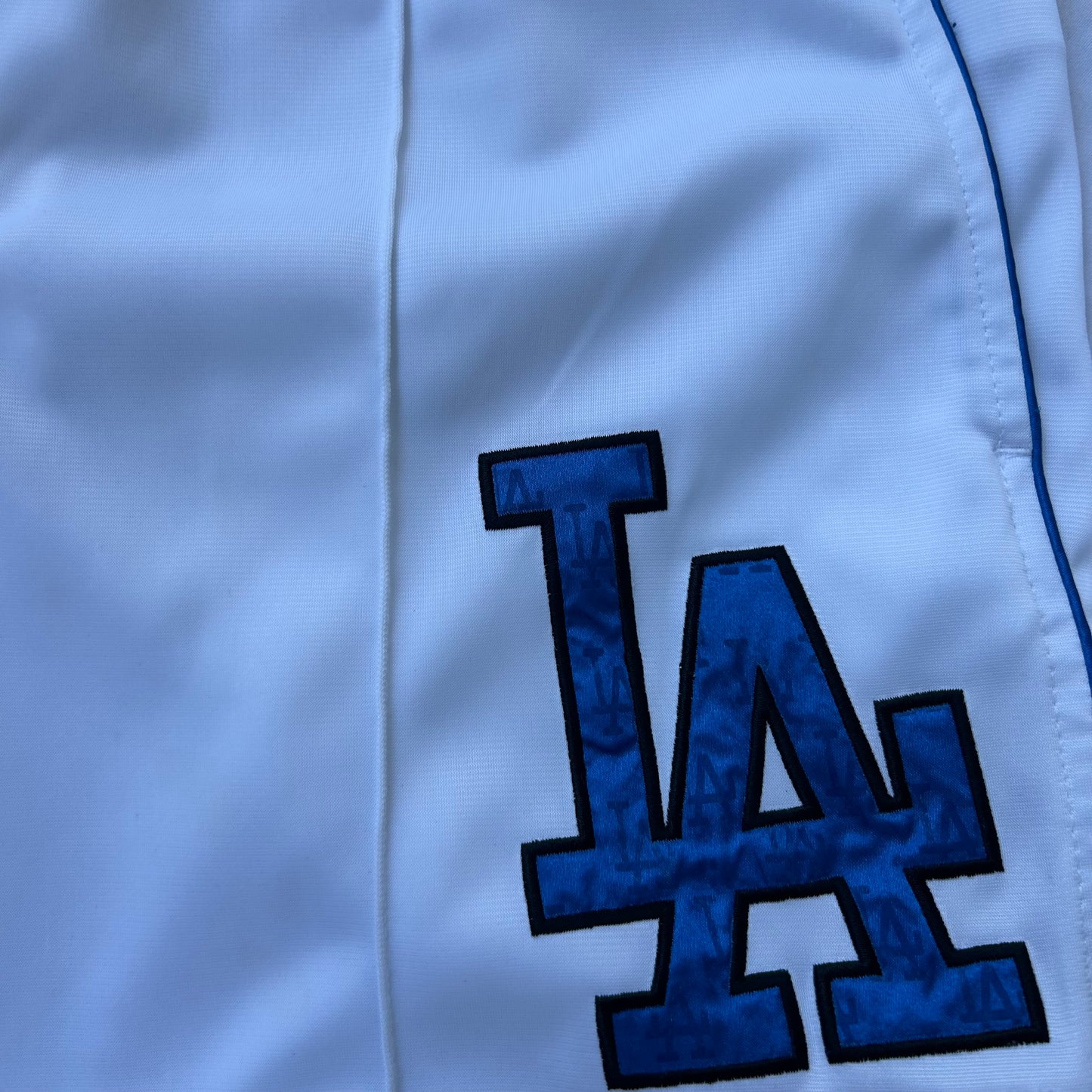 Cooperstown LA white track shorts (Adjustable waist)
