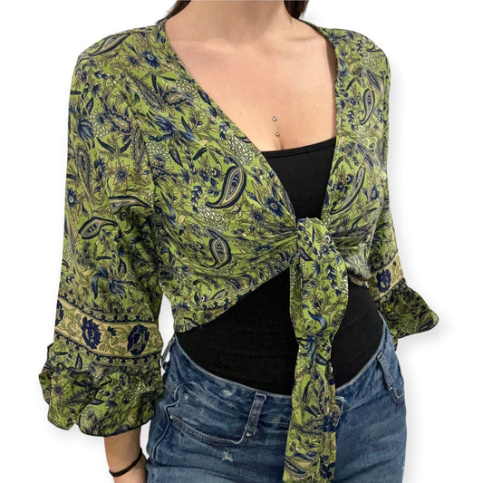 Dead stock retro coloublock tie top