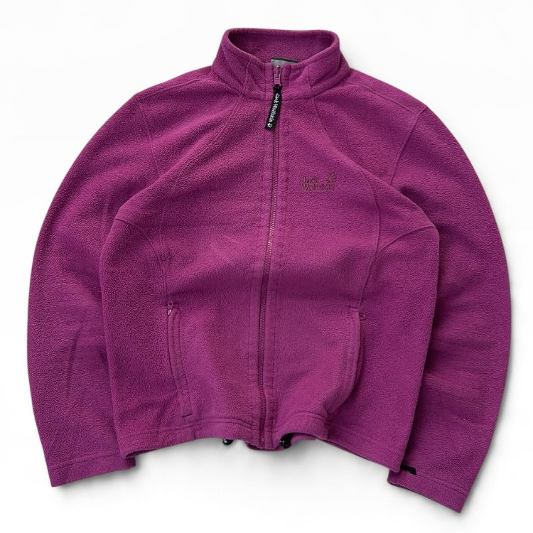 Jack Wholfskin hot pink adjustable fleece jacket